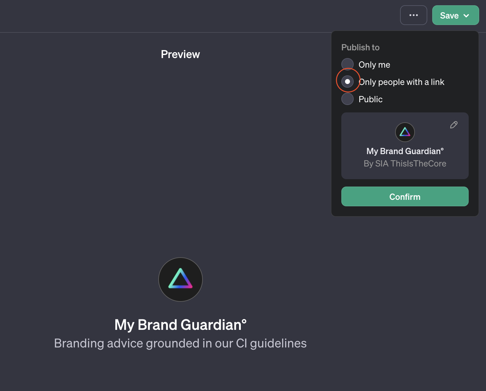 Custom design online brand guidelines sidebar